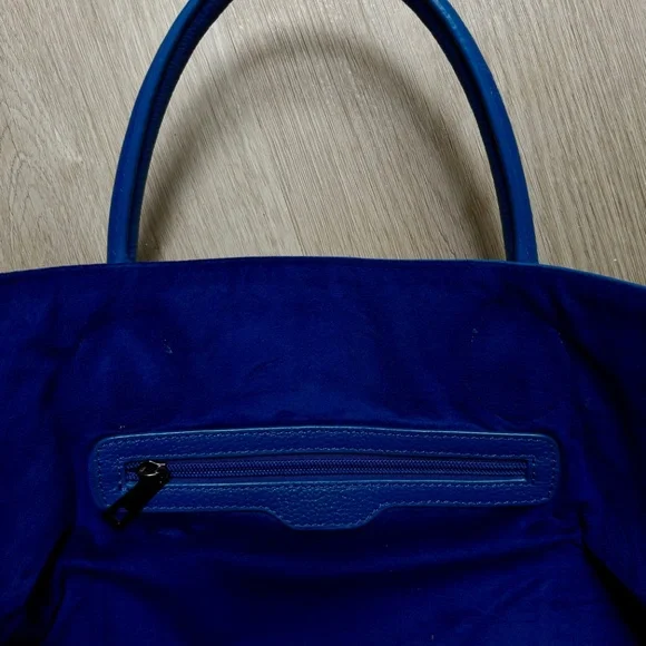 Beck Bag Classic Leather Handbag Tote in Havana Blue - Picture 6 of 16